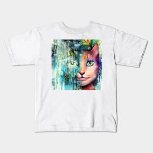 colorful cat Kids T-Shirt